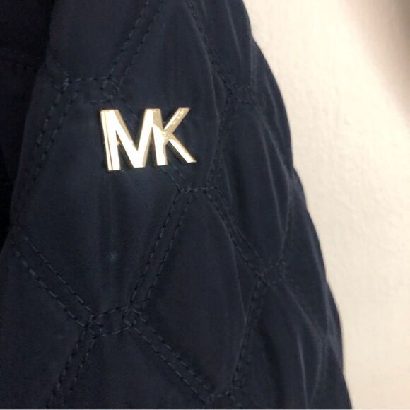 Michael Kors Navy Quilted Puffer Coat - Picture 5 of 5